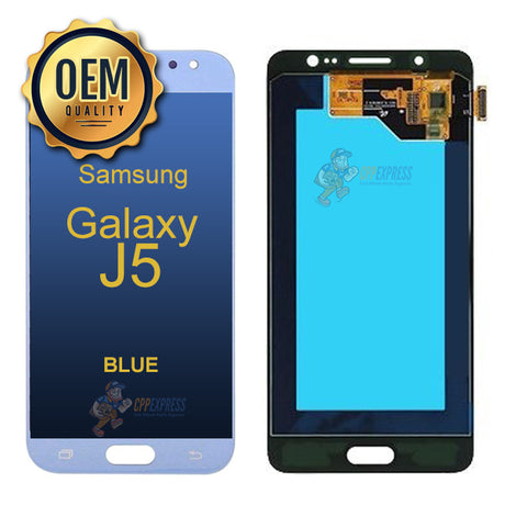 Samsung Galaxy J5 2015 LCD Touch Screen Digitizer &amp; Assembly without Frame - Blue