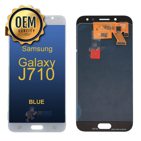 Samsung Galaxy J710 2016 - LCD Touch Screen Digitizer &amp; Assembly without Frame - Blue