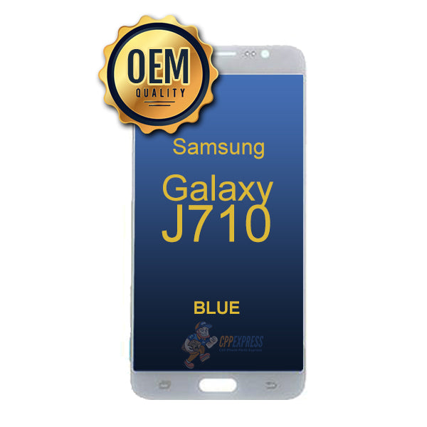 Samsung Galaxy J710 2016 - LCD Touch Screen Digitizer &amp; Assembly without Frame - Blue