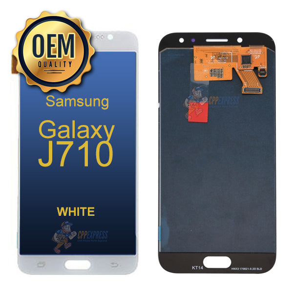 Samsung Galaxy J710 2016 - LCD Touch Screen Digitizer &amp; Assembly without Frame - White