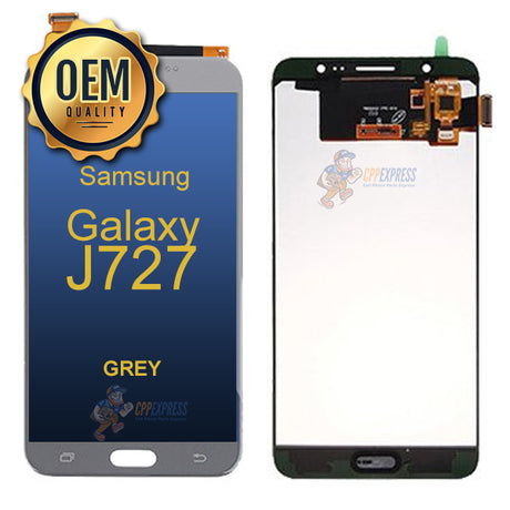 Samsung Galaxy J7 V J727 2017 LCD Touch Screen Digitizer &amp; Assembly without Frame - Gray