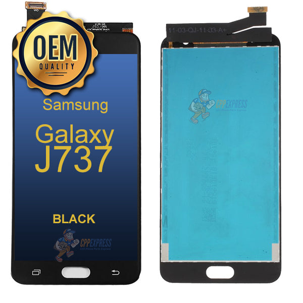 Samsung Galaxy J737 2018 - LCD Touch Screen Digitizer &amp; Assembly Without Frame - Black