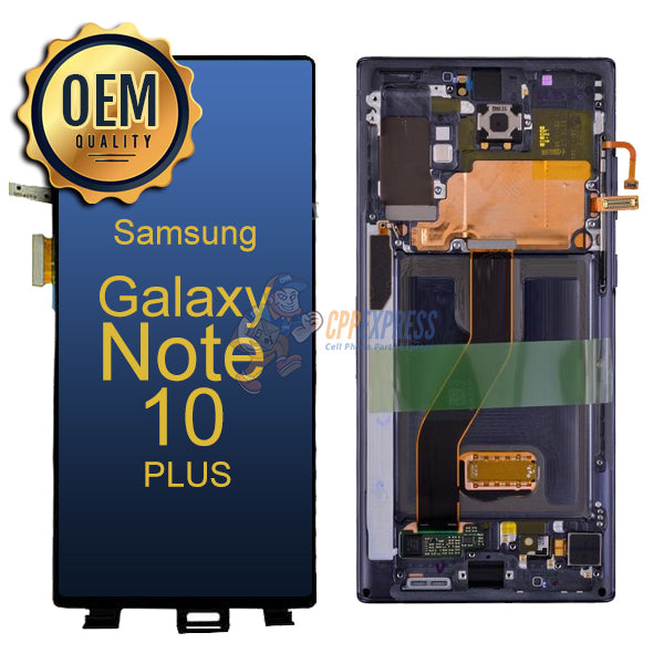 Samsung Galaxy Note 10 Plus - LCD Screen Touch Digitizer Assembly With Frame - Black