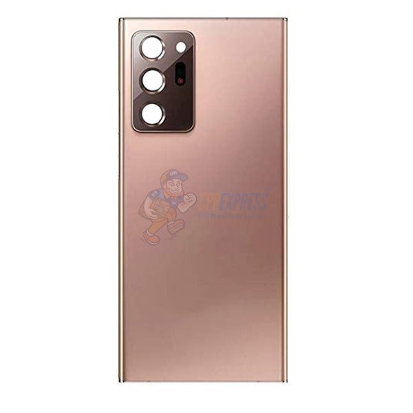 Samsung Galaxy Note 20 Ultra - Battery Back Glass Door Cover Housing with Camera Lens Installed Brown