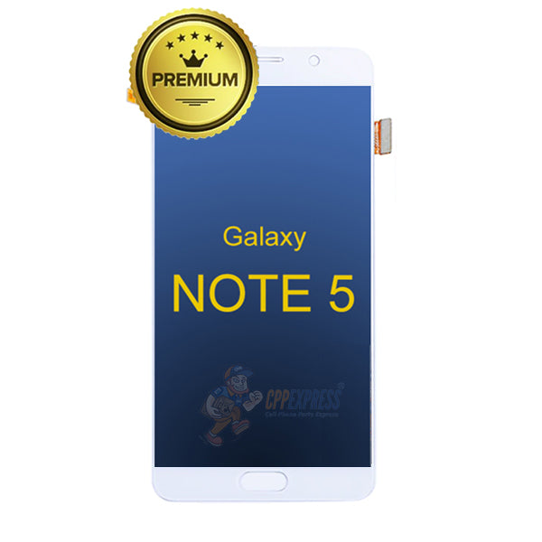 Samsung Galaxy Note 5 Premium LCD &amp; Assembly with Frame - White