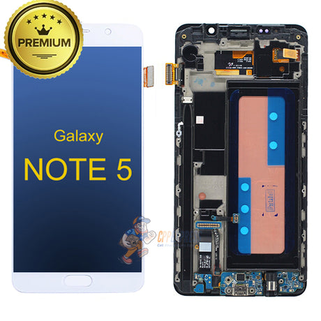 Samsung Galaxy Note 5 Premium LCD &amp; Assembly without Frame - White