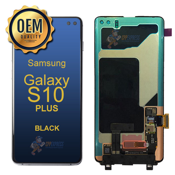 Samsung Galaxy S10 Plus - LCD Touch Screen Digitizer Assembly Without Frame - Black