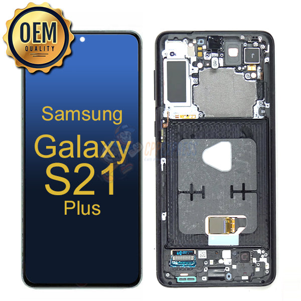 Samsung Galaxy S21 Plus - LCD Touch Screen Digitizer Assembly with Frame Replacement - Black