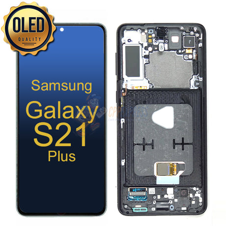 Samsung Galaxy S21 Plus OLED Touch Screen Digitizer Assembly With Frame