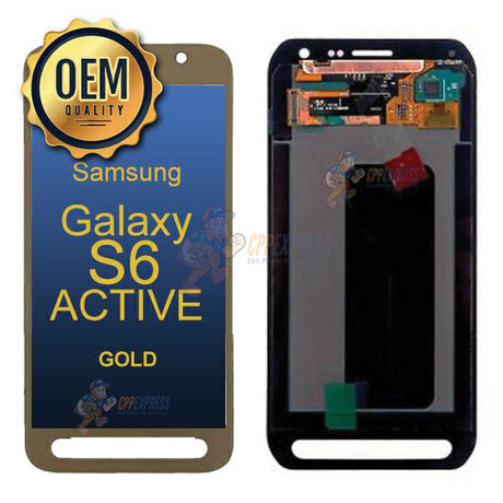 Samsung Galaxy S6 Active - LCD Touch Screen Digitizer Without Frame - Gold