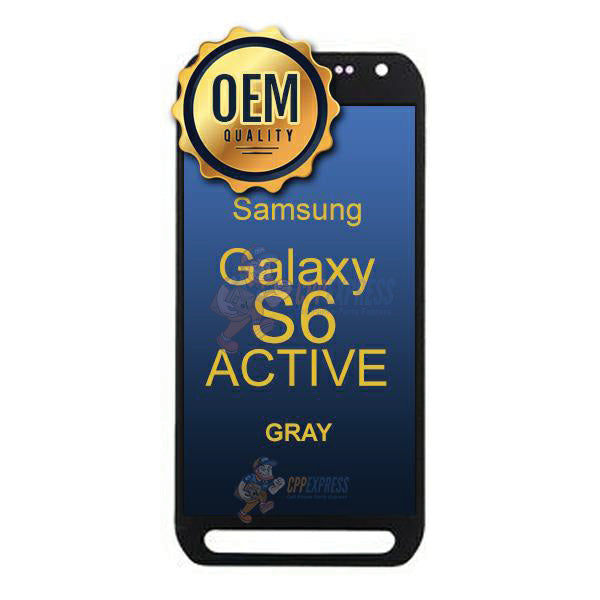 Samsung Galaxy S6 Active - LCD Touch Screen Digitizer Without Frame - Gray