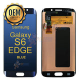 Samsung Galaxy S6 Edge - LCD Touch Screen Digitizer without Frame - Blue