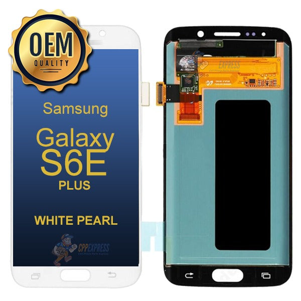 Samsung Galaxy S6 Edge Plus - LCD Touch Screen Assembly Without Frame - White Pearl