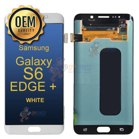 Samsung Galaxy S6 Edge Plus - LCD Touch Screen Assembly Without Frame - White