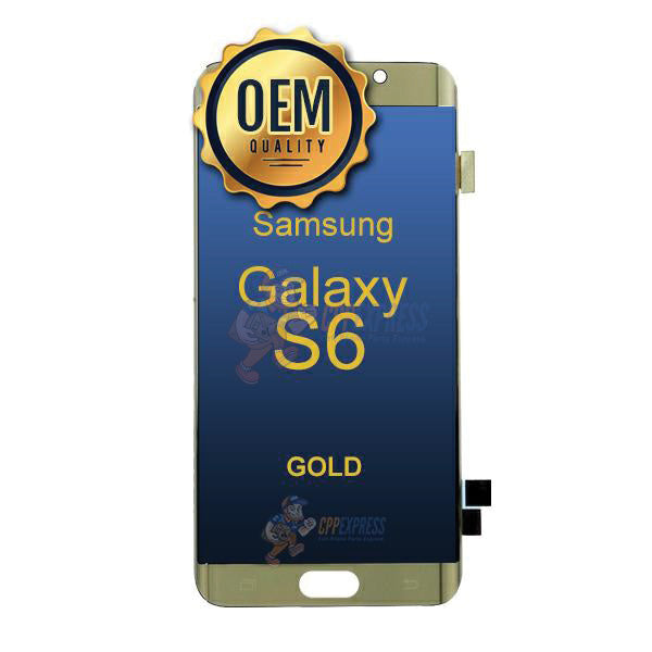 Samsung Galaxy S6 - LCD Touch Screen Digitizer without Frame - Gold