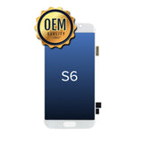 Samsung Galaxy S6 - LCD Touch Screen Assembly Without Frame - White Pearl