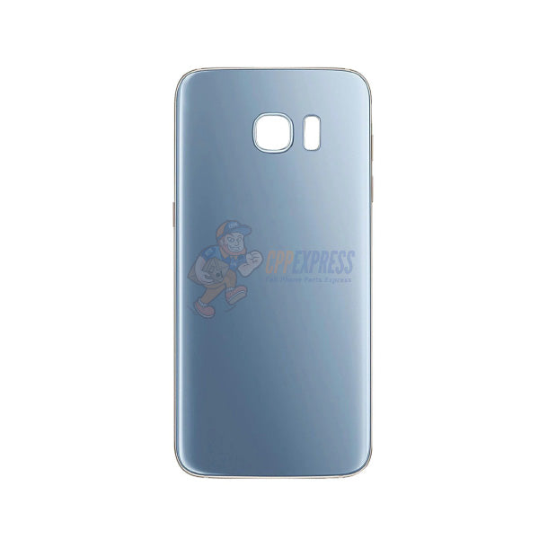 Samsung Galaxy S7 Edge Battery Back Door - Perfect Fit Premium Back Cover Case - Blue