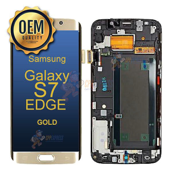 Samsung Galaxy S7 Edge - LCD Touch Screen Digitizer - Gold