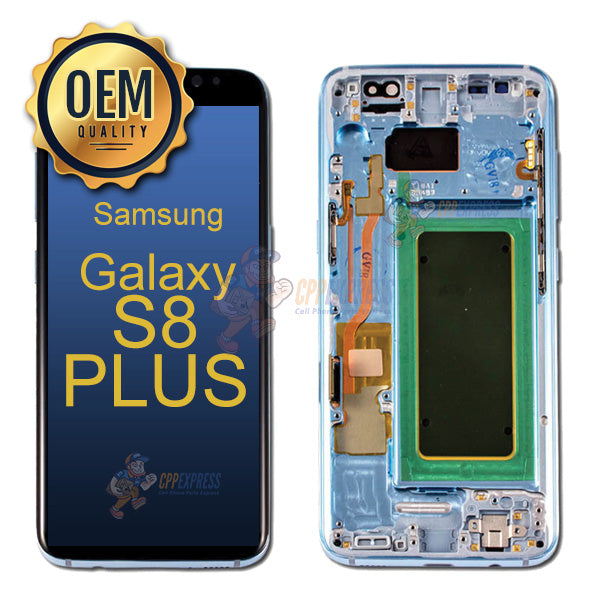 Samsung Galaxy S8 - LCD Touch Screen Assembly With Frame - Light Blue