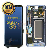 Samsung Galaxy S9 LCD Touch Screen Digitizer and Assembly With Frame - Blue