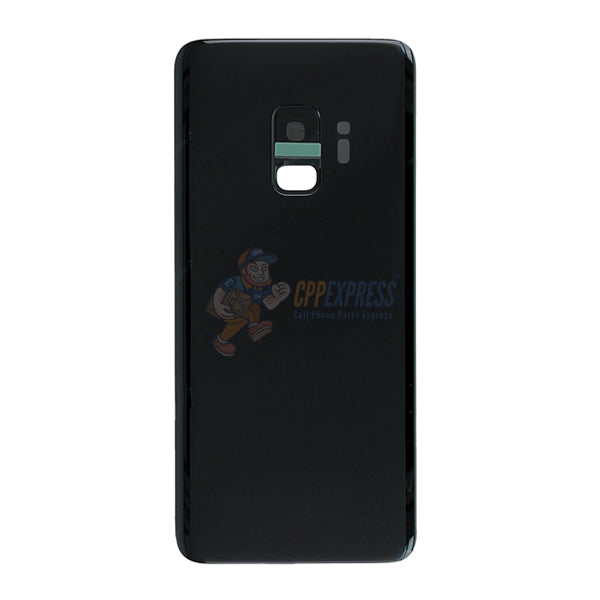 Samsung Galaxy S9 Rear Back Door Glass Perfect Fit Premium Back Cover - Black