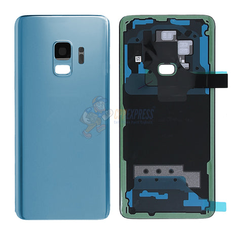 Samsung Galaxy S9 Rear Back Door Glass Perfect Fit Premium Back Cover - Blue