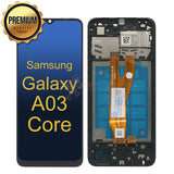 Samsung Galaxy A03 Core - LCD Touch Screen Digitizer Assembly With Frame - Black