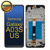 Samsung Galaxy A03S - LCD Touch Screen Digitizer Assembly With Frame - Black