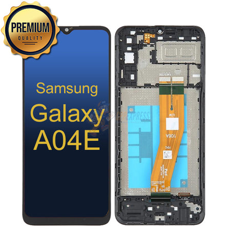 Samsung Galaxy A04E - LCD Touch Screen Digitizer Assembly With Frame - Black