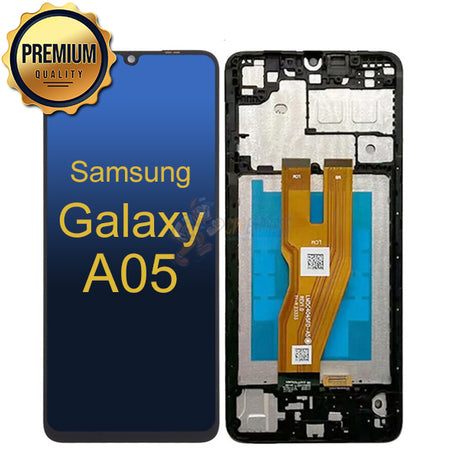 Samsung Galaxy A05 - LCD Touch Screen Digitizer Assembly With Frame - Black