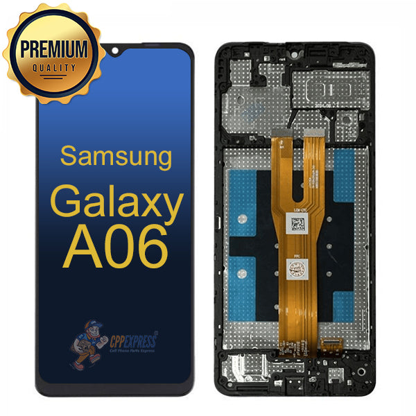 Samsung Galaxy A06 - LCD Touch Screen Digitizer Assembly With Frame - Black