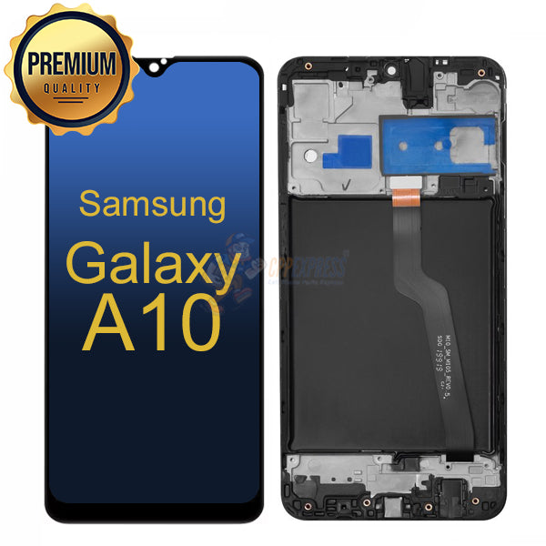 Samsung Galaxy A10 - LCD Touch Screen Digitizer Assembly With Frame - Black