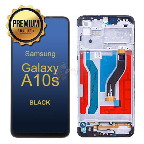 Samsung Galaxy A10S- LCD Touch Screen Digitizer Assembly With Frame - Black