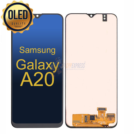 Samsung Galaxy A20 - OLED Display Touch Screen Digitizer & Assembly Without Frame - Black