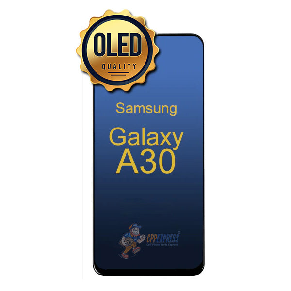 Samsung Galaxy A30 - OLED LCD Display Touch Digitizer Assembly Without Frame - Black