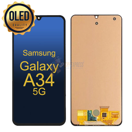 Samsung Galaxy A34 5G - OLED Touch Screen Digitizer Assembly Without Frame - Black