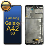 Samsung Galaxy A42 5G - LCD Touch Screen Digitizer with Frame - Black