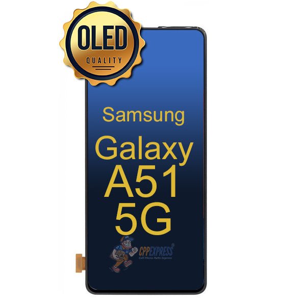 Samsung Galaxy A51 5G - OLED LCD Display Touch Digitizer Assembly Without Frame - Black