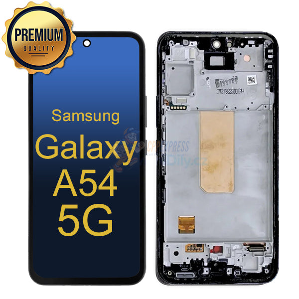 Samsung Galaxy A54 5G - LCD Touch Screen Digitizer with Frame - Black