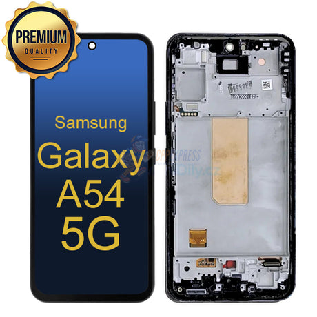 Samsung Galaxy A54 5G - LCD Touch Screen Digitizer with Frame - Black