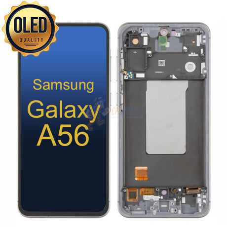 Samsung Galaxy A56 - OLED LCD Display Touch Digitizer Assembly With Frame - Black