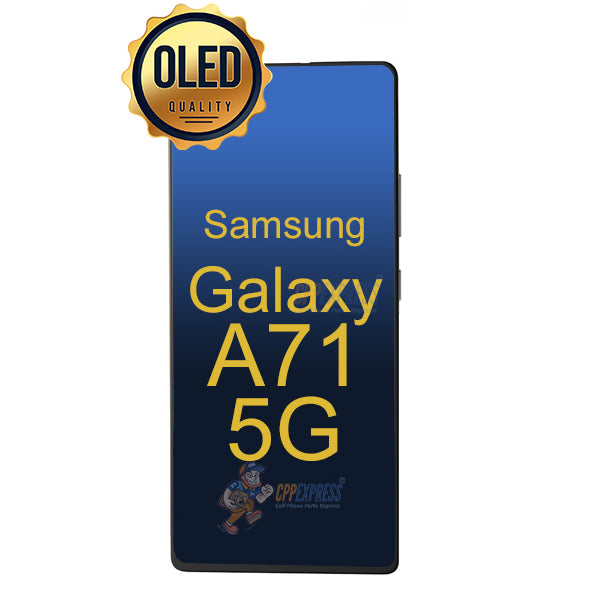 Samsung Galaxy A71 5G - OLED Display Touch Digitizer Assembly With Frame - Black