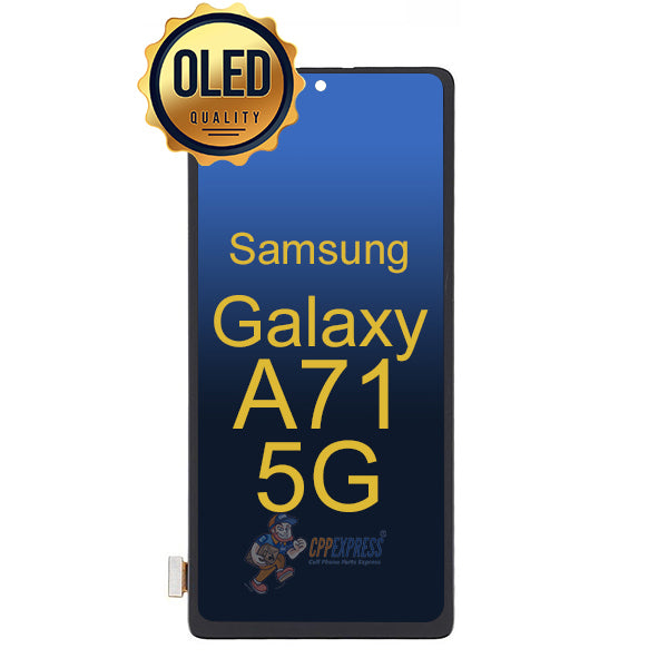 Samsung Galaxy A71 5G - OLED Display Touch Digitizer Assembly Without Frame - Black