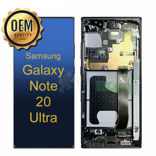 Samsung Galaxy Note 20 Ultra - LCD Touch Screen Digitizer Assembly With Frame - Black