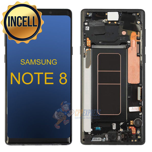 Samsung Galaxy Note 8 - INCELL LCD Assembly With Frame - Midnight Black