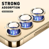 Samsung Galaxy S23 - Rear Back Camera Diamond Tempered Glass - Gold