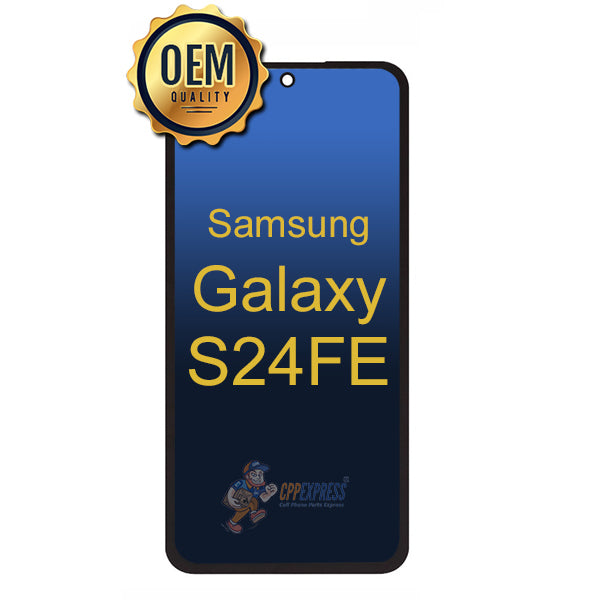 Samsung Galaxy S24 FE LCD Touch Screen Digitizer Assembly Without Frame Black