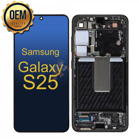 Samsung Galaxy S25 - OEM LCD Touch Screen Digitizer Assembly With Frame