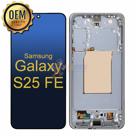Samsung Galaxy S25 FE - OEM Display Screen Touch Digitizer Assembly With Frame