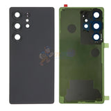 Samsung Galaxy S25 Ultra Battery Door Back Glass with Camera Lens Cover - Titanium Black